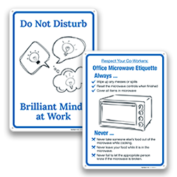 Office Courtesy Signs